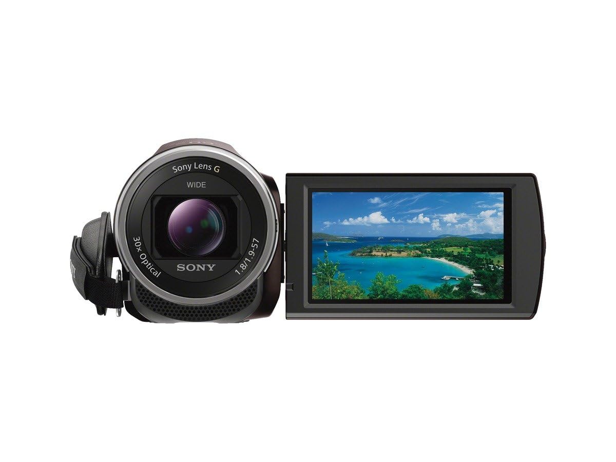 Amazon | SONY ビデオカメラHDR-CX675 32GB 光学30倍 ボルドーブラウン