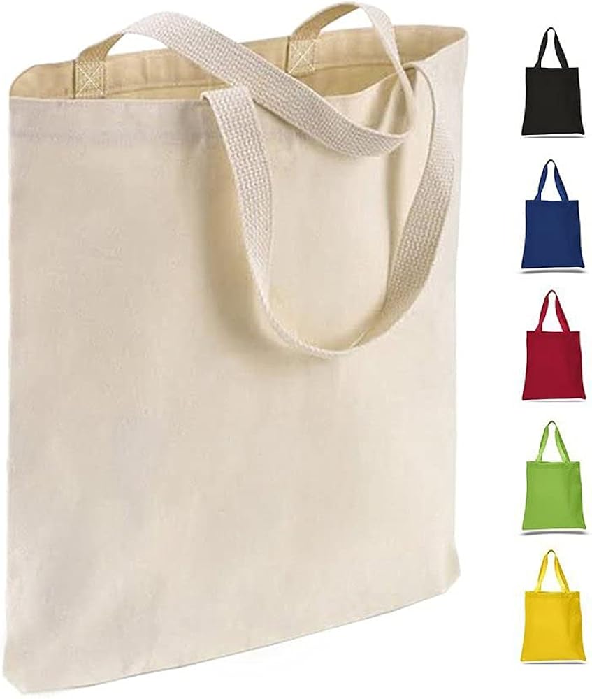 Amazon.com: TBF Cotton Canvas Tote Bags Reusable Totes for