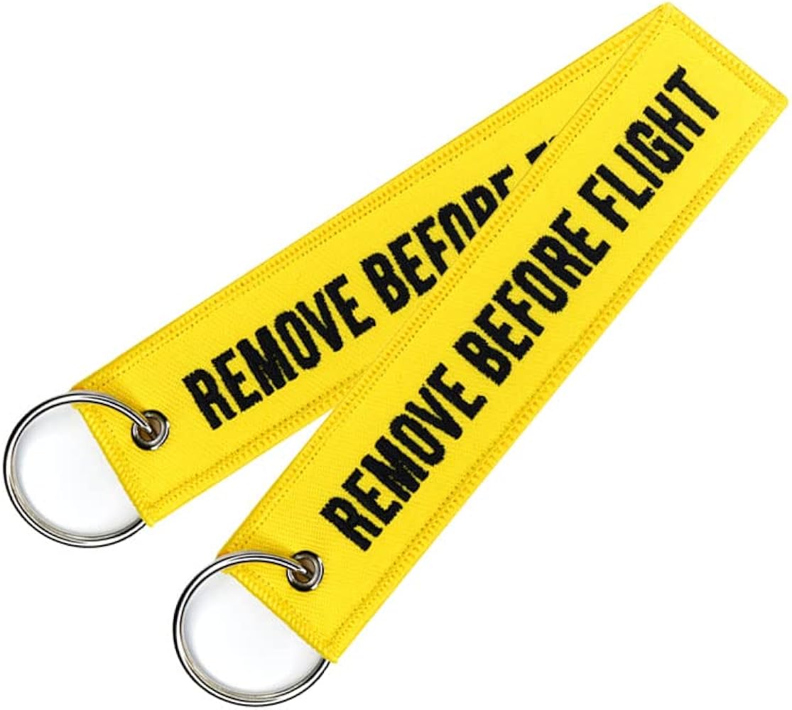 Amazon.co.jp: REMOVE BEFORE FLIGHT タグ （ 1個 ） カラー イエロー