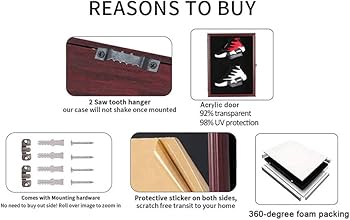 Amazon.com: JDECO Shoe Display Case Memorabilia Display Case Shoe