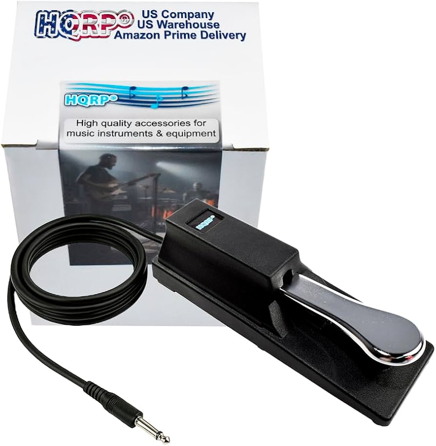 Amazon.com: HQRP Sustain Pedal for Keyboard, 6.5 ft Cord