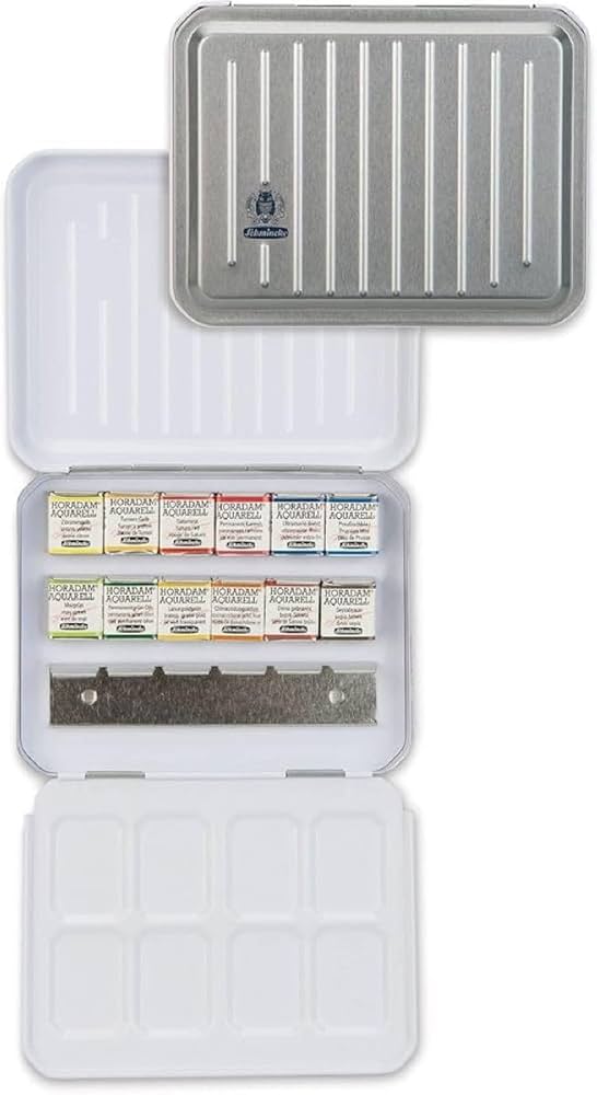 Amazon | シュミンケ ホラダム 固形水彩絵具 ハーフパン ボタニカル 12