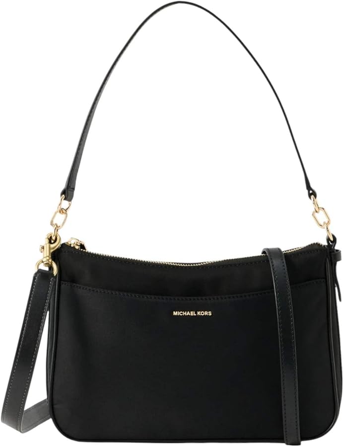 Michael Kors Jet Set Medium Top Zip Pochette Crossbody Bag, Gold