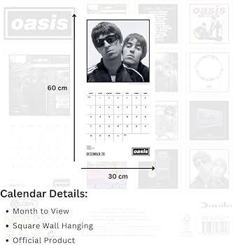 Amazon | OASIS 2026 SQUARE CALENDAR | 輸入版カレンダー