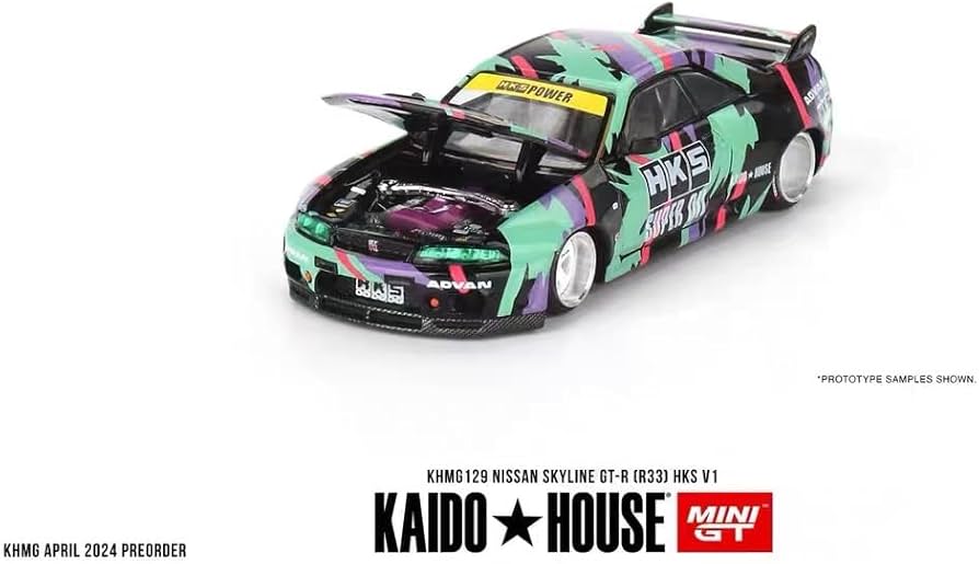 Amazon | 1/64 MINI GT Kaido House 街道ハウス GT-R R33 hks 129