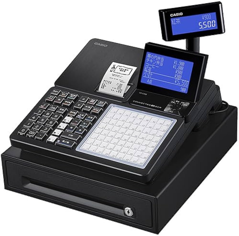 Amazon | CASIO 電子レジスター 4部門 1シート Bluetooth対応 SR-C550