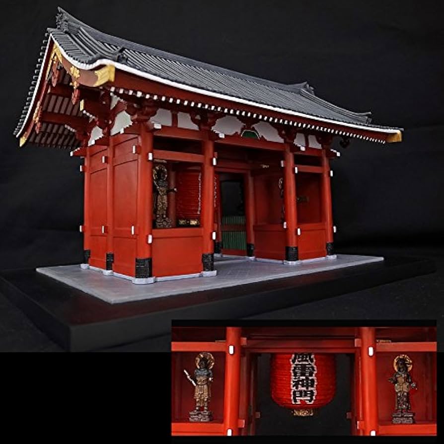 Amazon.co.jp: 雷門 1/50スケール 完成品 美術建築模型〔横375mm×縦