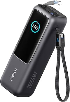 Amazon | Anker Power Bank (25000mAh, Built-In & 巻取り式USB-C