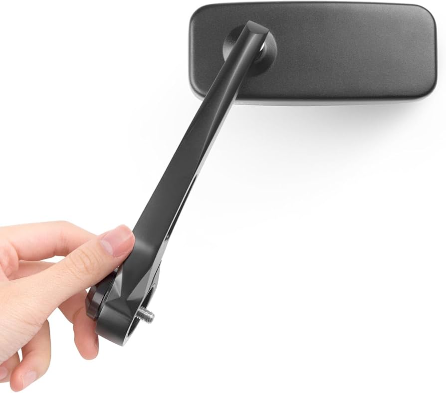 Amazon | KiWAV バイクミラー バーエンドミラー クラシック 黒