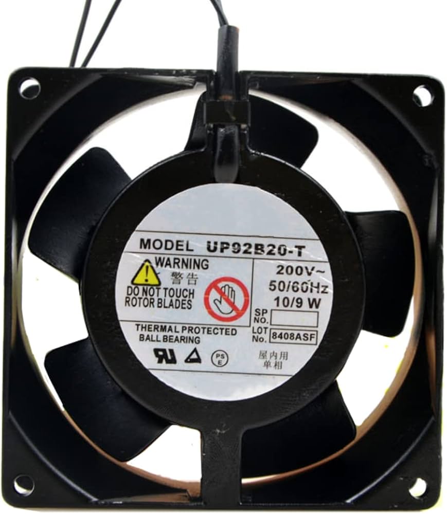 Amazon.co.jp: UP92B20-T 200V 10/9W 9225 冷却ファン 92X92X25mm