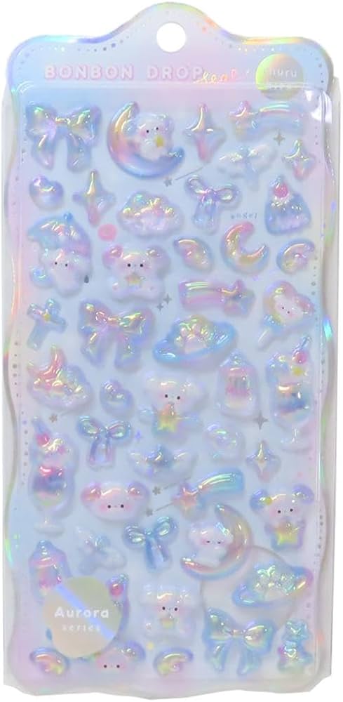 Amazon.co.jp: クーリア シール ボンボンドロップシール オーロラ
