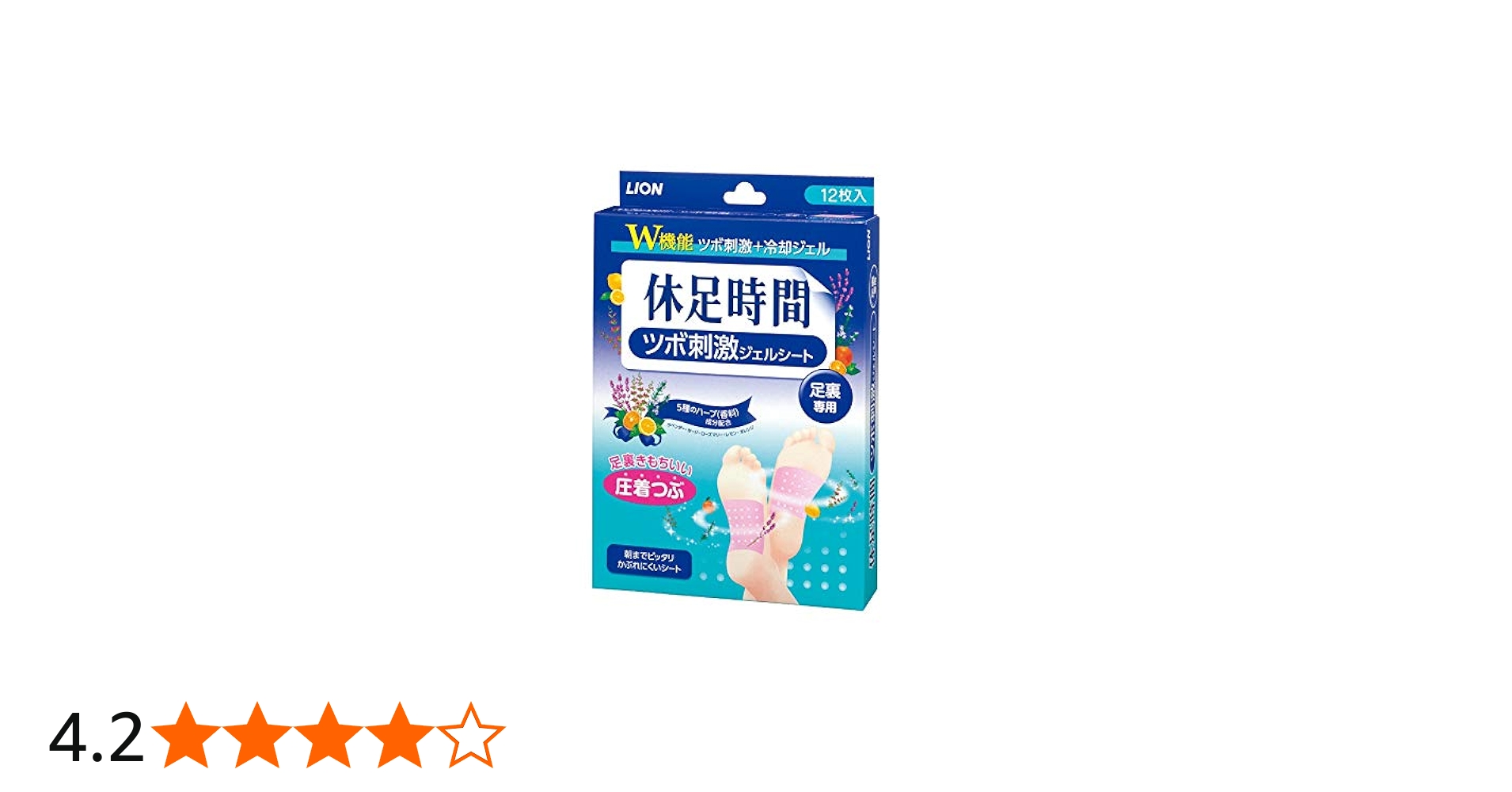 Amazon.co.jp: 休足時間ツボ刺激ジェルシート 12枚【3個セット
