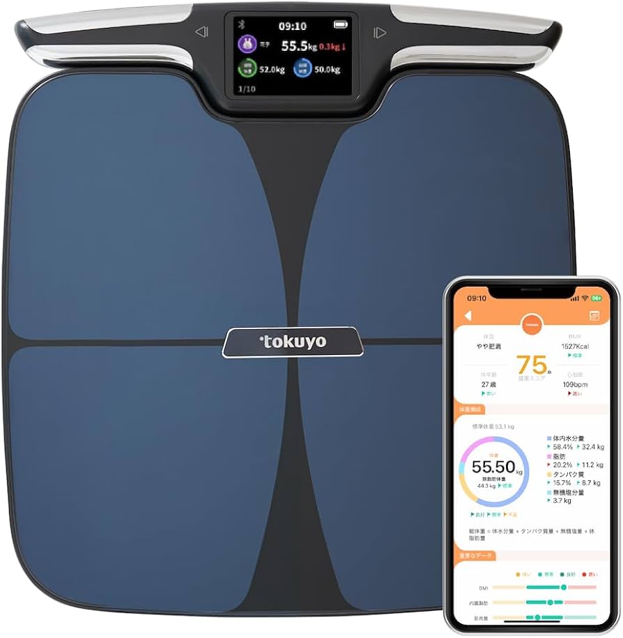 Amazon.co.jp: Tokuyo Tokuyo 8-Point Sensor Body Composition Meter