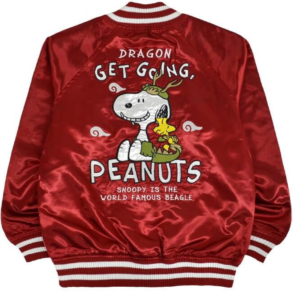 Amazon | [ヨシダユウ] スヌーピー ピーナッツ スカジャン アウター