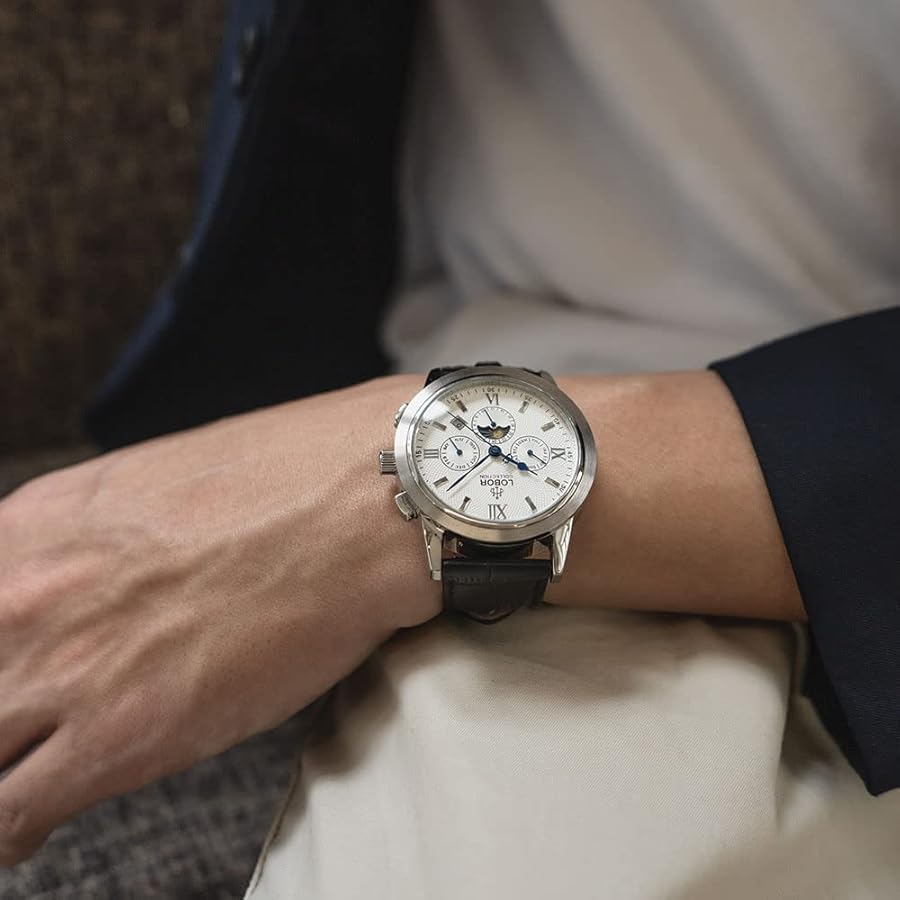 Amazon | 【公式ショップ】LOBOR ロバー 42MM 自動巻き マルチ