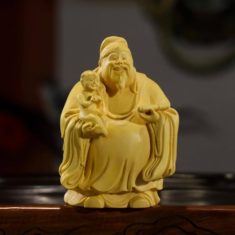 古備前 七福神 福禄寿 置物 古備前 七福神 福禄寿 置物