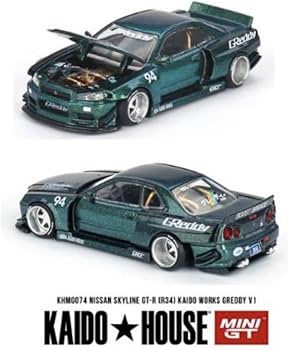 Amazon | 1/64 KAIDO HOUSE MINI GT ニッサン スカイライン GT-R (R34