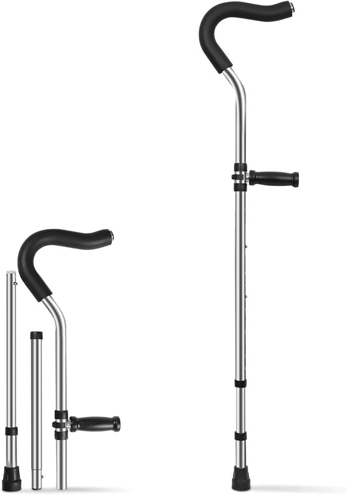 Amazon.co.jp: lefeke 松葉杖 F型 2本セット 折りたたみ 杖 クラッチ杖