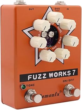 Demon Fx DemonFx Fuzz Works ZVEX Fuzz Factory 7 Pedal de clon de