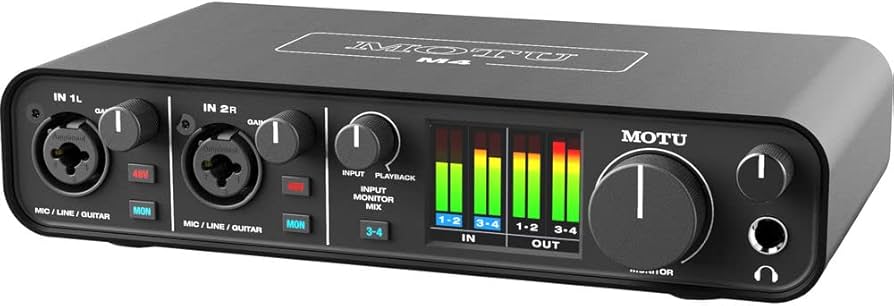 Amazon.com: MOTU M4 Desktop 4x4 USB Type-C Audio-MIDI Interface
