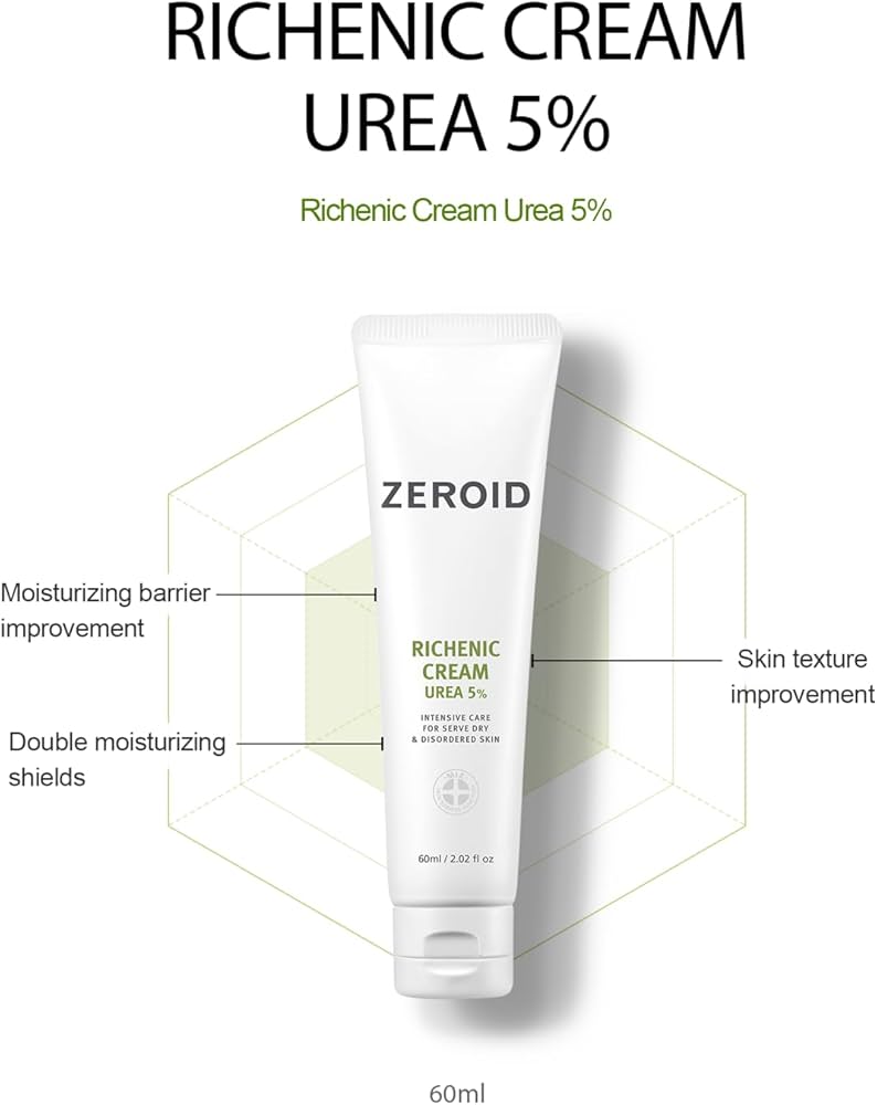 Amazon.com: ZEROID | Richenic Cream with Urea 5% | Intensive Skin