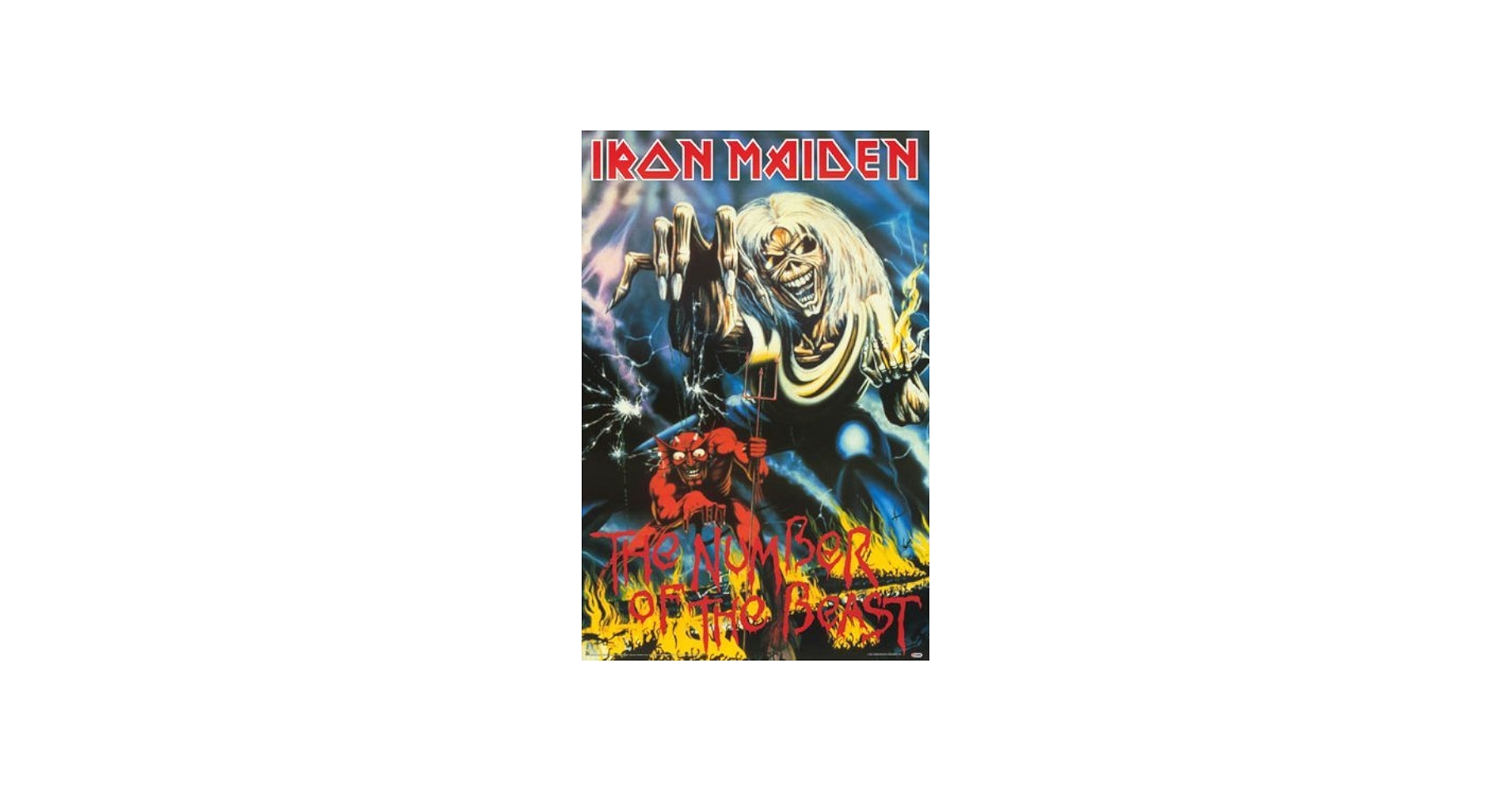 Amazon.co.jp: 1 X IRON MAIDEN POSTER - THE NUMBER OF THE BEAST