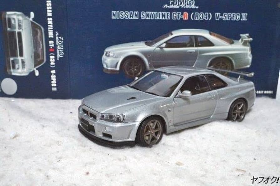 Amazon | エブロ 日産 スカイライン GT-R (R34) V-SPECⅡ 1/24