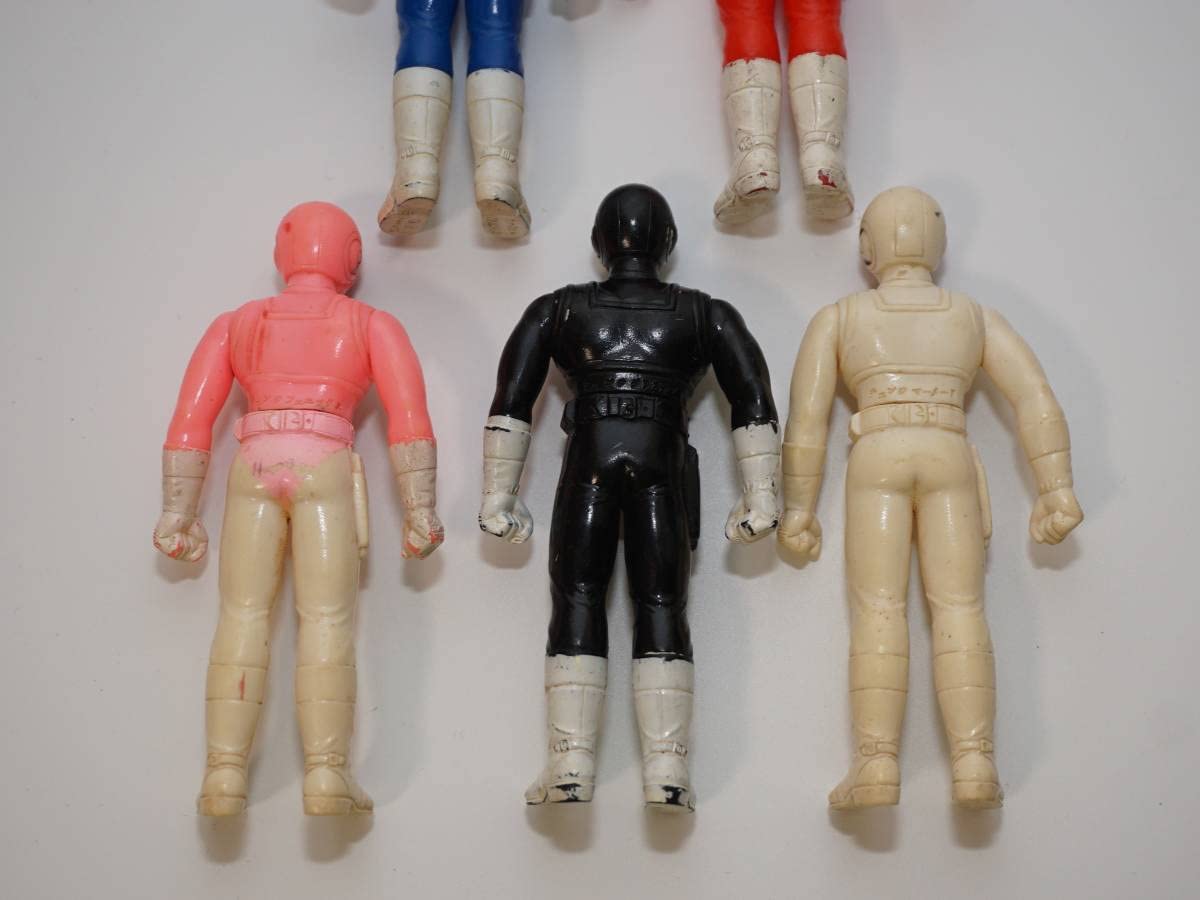 Amazon.co.jp: 電撃戦隊チェンジマン ソフビフィギュア 5体セット