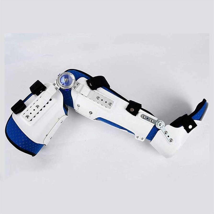 Amazon.co.jp: 脚スタビライザー調節可能な膝足首装具装具脚の骨折、脚