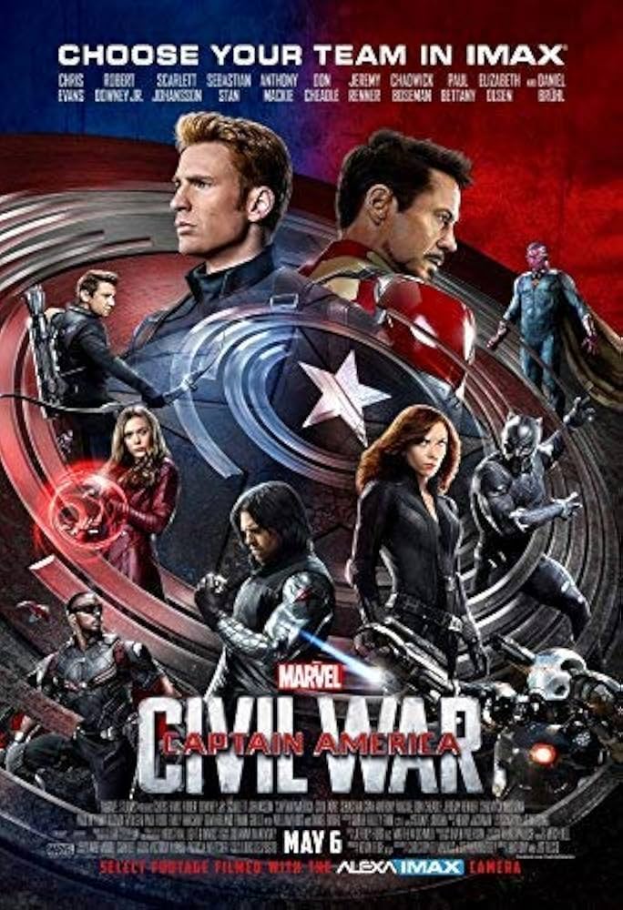 Amazon.co.jp: 映画ポスター キャプテンアメリカ シビルウォー
