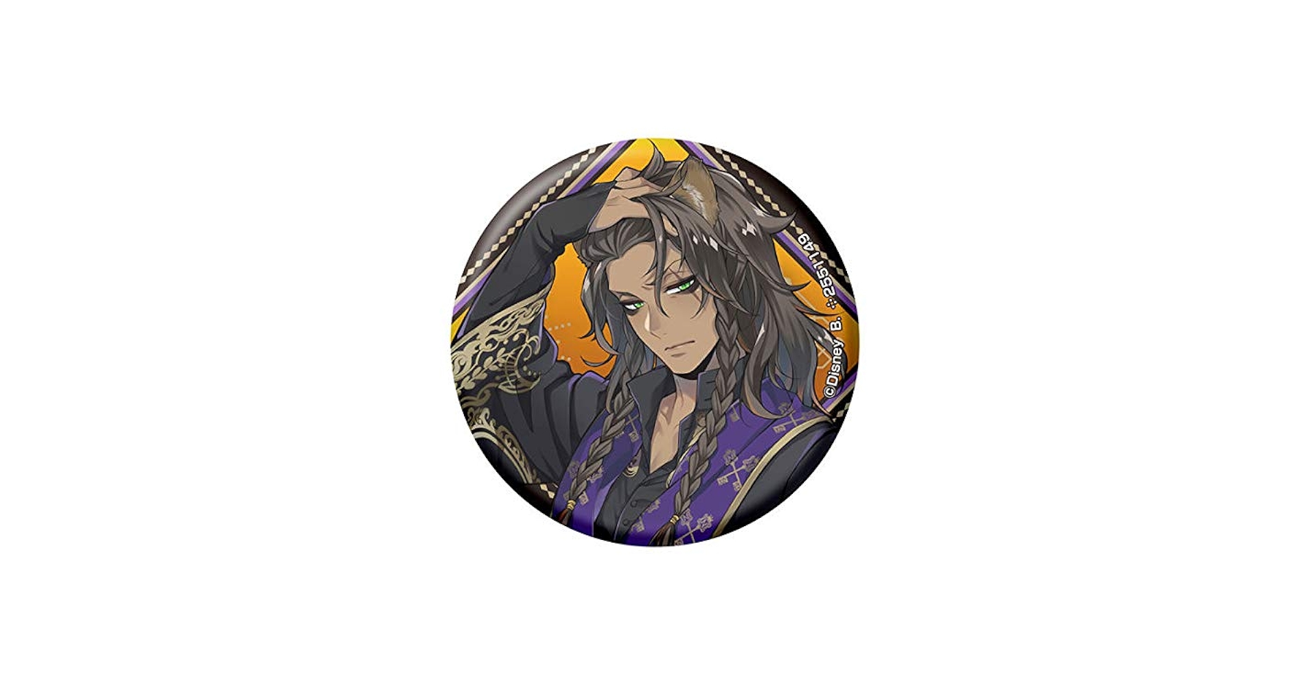 はぬページ】ツイステ レオナ 缶バッジ 式典服 箔押し 45個セット