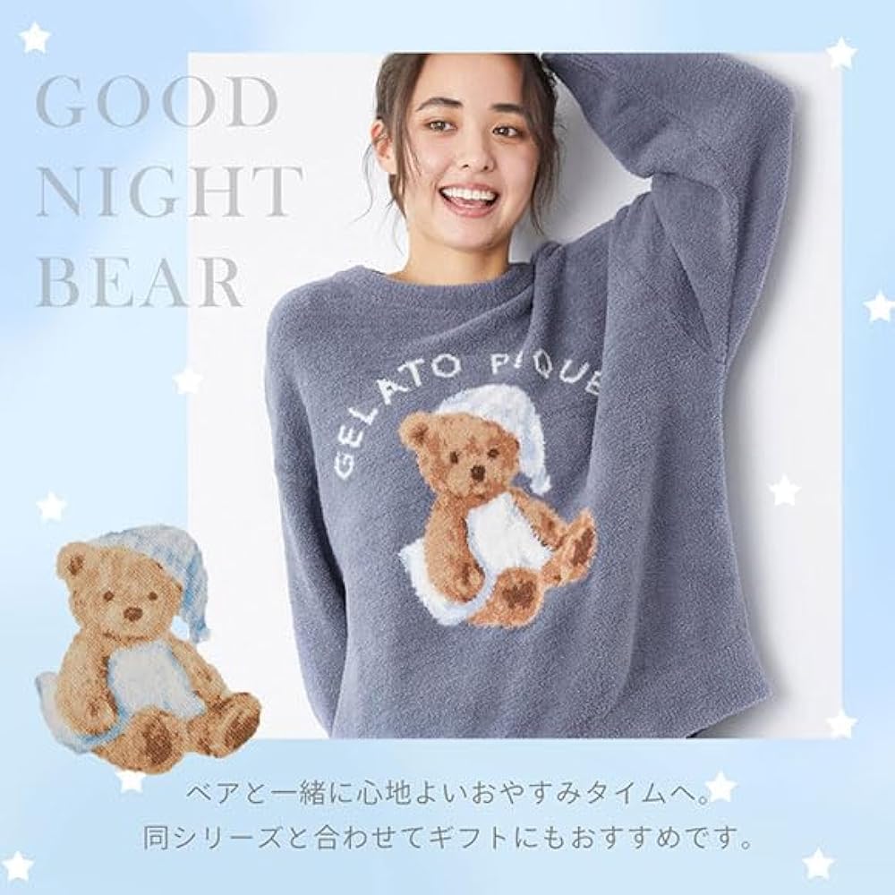 Amazon | ジェラートピケ gelato pique レディース GOOD NIGHT BEAR