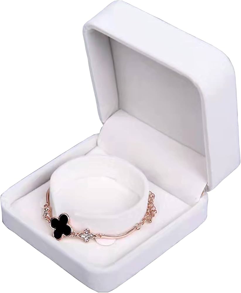 Amazon.co.jp: TIANYINGホワイトブレスレットケース,バングルボックス