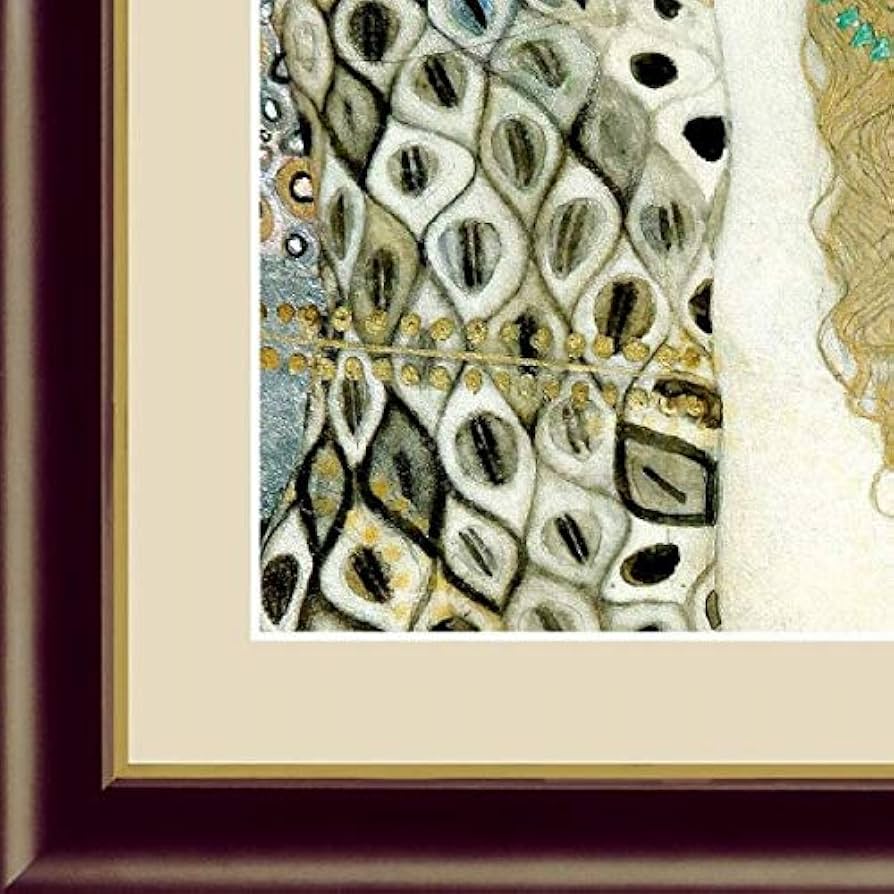 Amazon.co.jp: グスタフ・クリムト『水蛇Ⅰ』高精彩工芸画+手彩 人物画