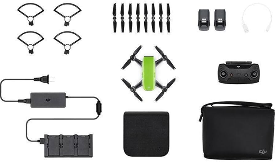 Amazon.com: DJI Spark, Fly More Combo, Meadow Green : Toys & Games