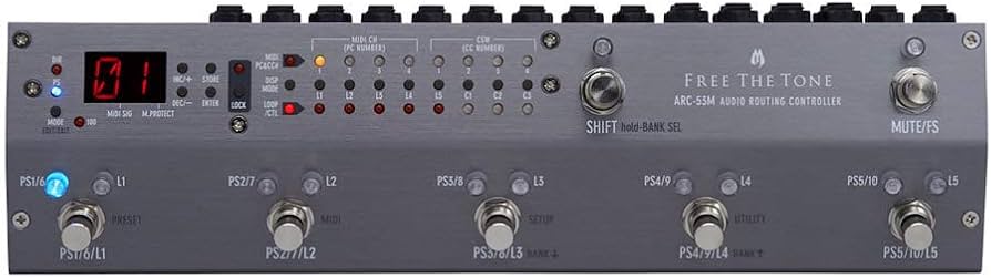 Amazon | FREE THE TONE ARC-53M AUDIO ROUTING CONTROLLER SILVER