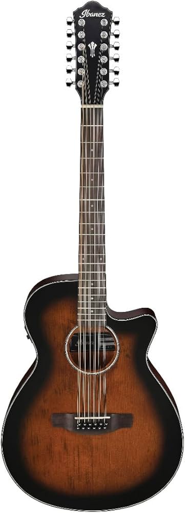 Ibanez AEG5012 12-string Acoustic-electric Guitar - Dark Violin