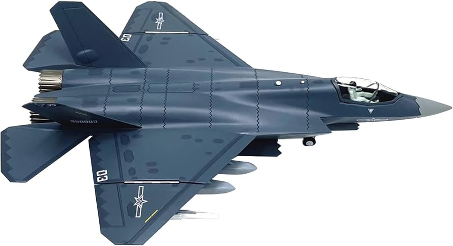 Amazon.co.jp: 1:72中国J-35戦闘機モデルシミュレーション航空機モデル