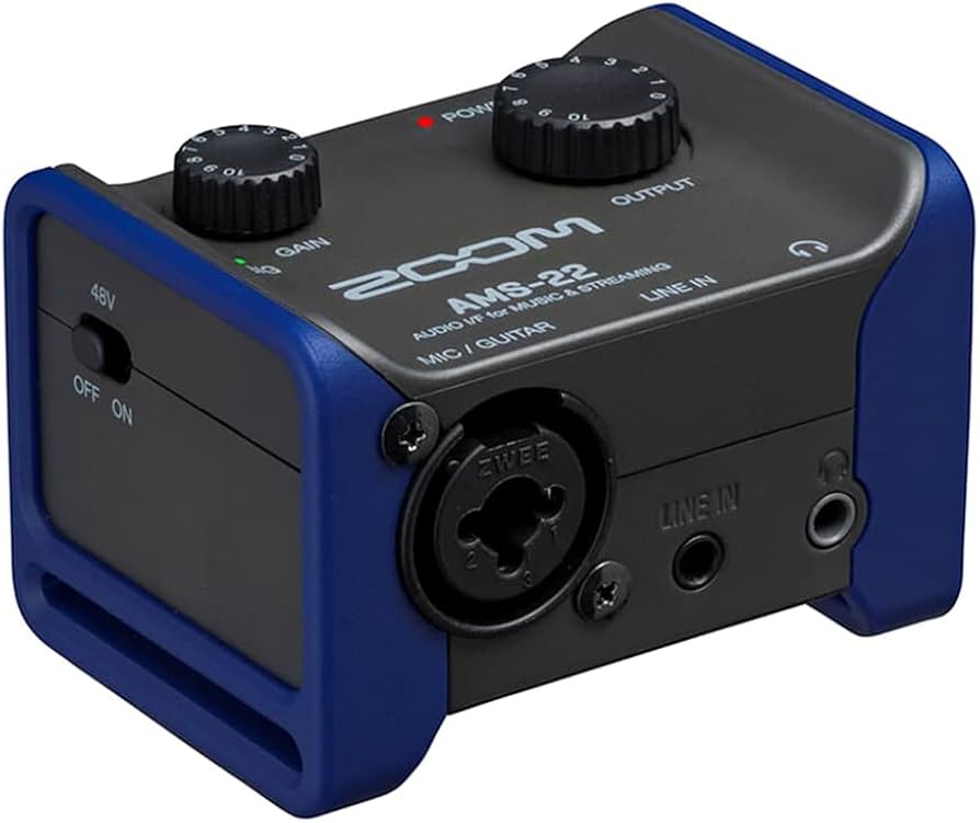 Amazon.com: Zoom AMS-22 Audio Interface, 1 XLR/TRS input, Stereo