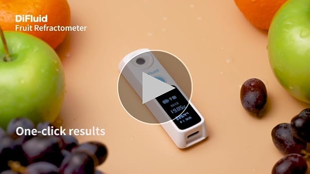 Amazon | DiFluid デジタル糖度計 Bluetooth内蔵 IP67防水構造 Brix0