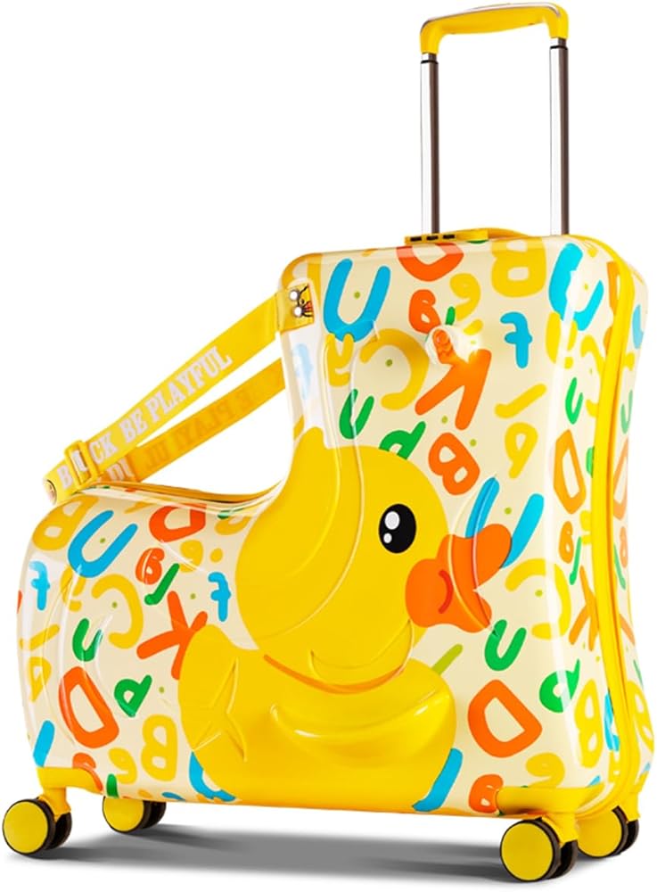 Amazon.com | BDUCK+ Kids Luggage, Kids Ride On Luggage Safe