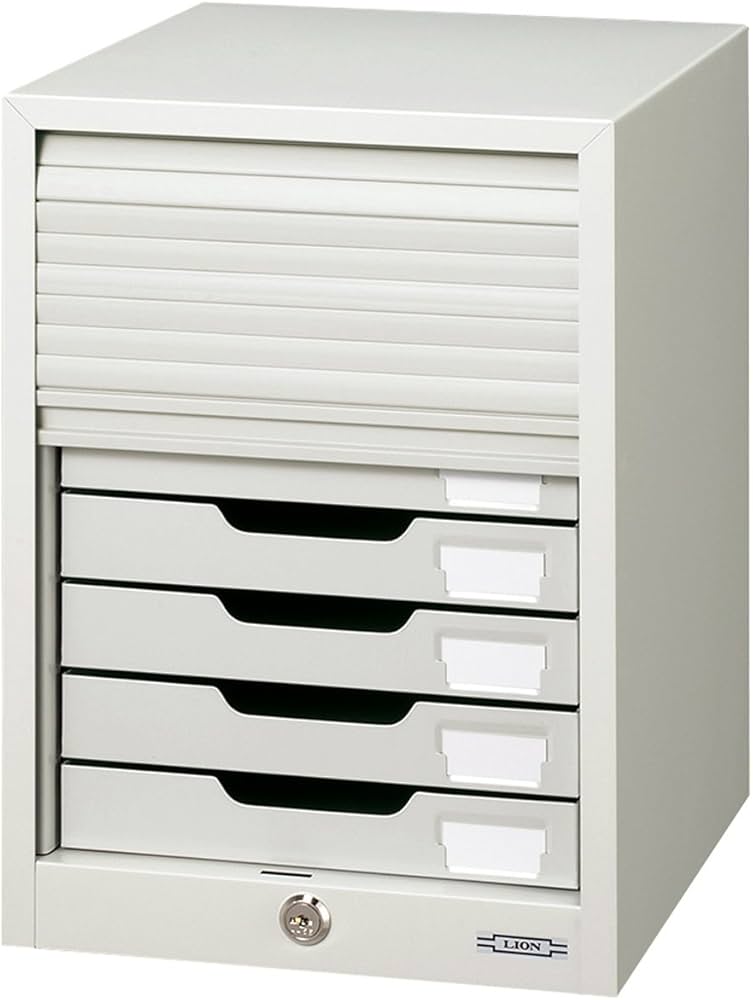 Amazon | ライオン事務器 レターケース A4判 縦型 7段 スチール製 No
