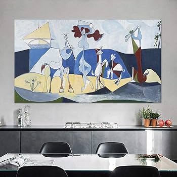 Amazon.com: ZENDA Pablo Picasso Wall Art Picasso La Joie de Vivre