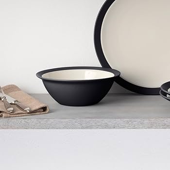 Amazon.com | Noritake Colorwave Graphite Set of 4 Curve Cereal