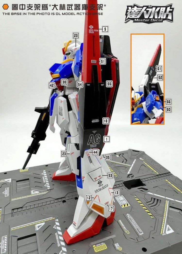 Amazon | ［HGUC 1：144］MSZ-006 Zガンダム（ゼータ）用水転写式