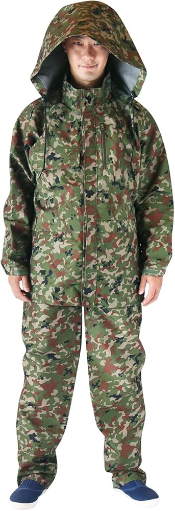 Amazon | [プロモンテ] ゴアテックス雨衣2型 Sサイズ 自衛隊 迷彩 陸自