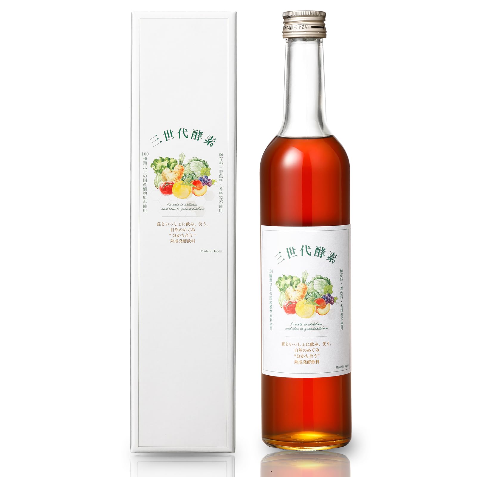 Amazon | 三世代酵素 酵素ドリンク 500ml 107種素材 ポリフェノール 腸