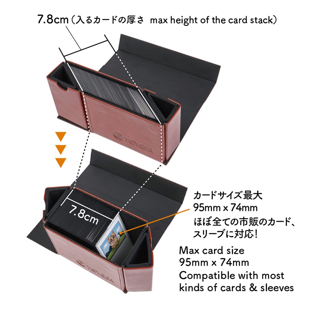 Amazon | TOYGER DeckSlimmer 世界初の構造のデッキケース (ネイビー