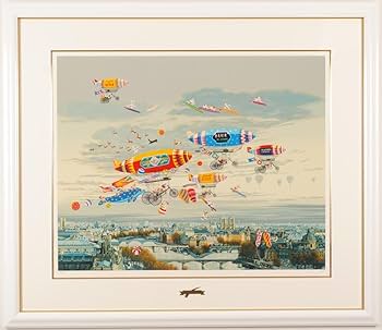 Amazon.co.jp: ヒロ・ヤマガタ そよ風に乗って インテリア 絵画 パリ