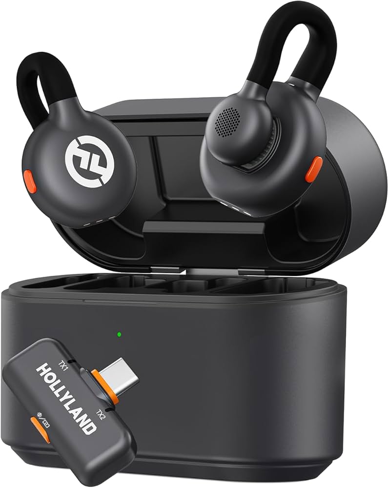Hollyland Lark M2S Microfono Lavalier Wireless con Spina USB-C per